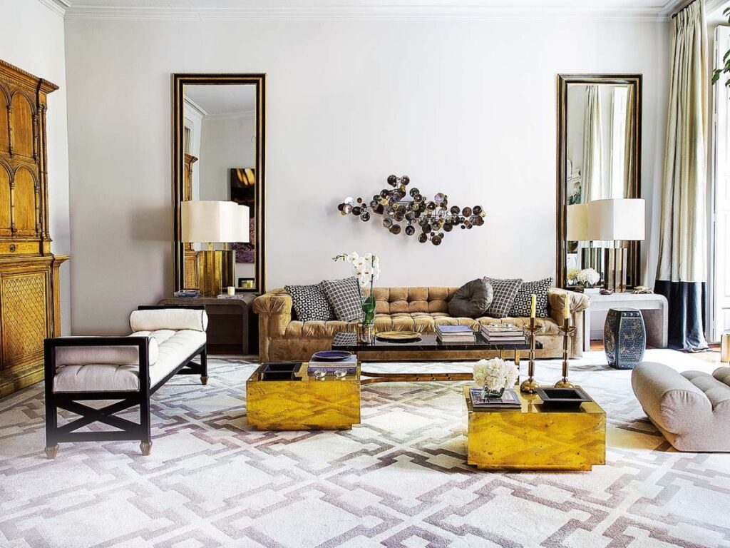 Decora con el estilo retro glam