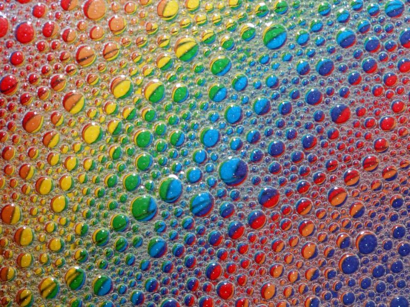 Burbujas en papel pintado