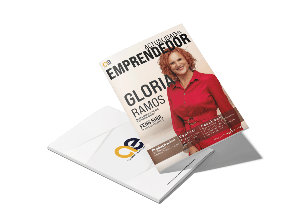 Gloria Ramos, experta en feng shui, portada de agosto de la revista 'Actualidad del Emprendedor'